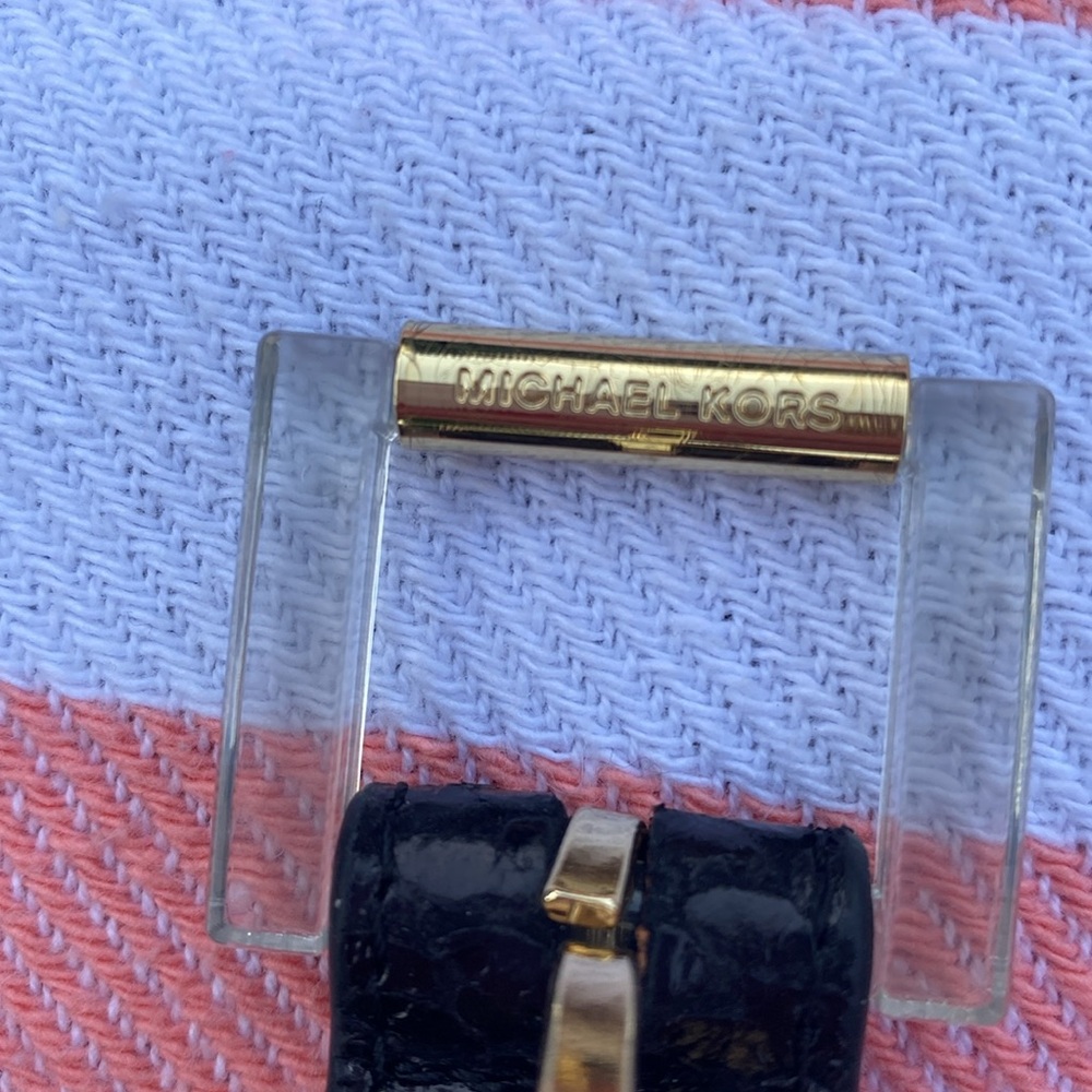 Michael Kors Swim Black belt wrap skirt coverup Vintage (sample piece) NWOT - Picture 8 of 9